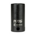 Capri Tools 3/8 in. Drive 11/16 in. Semi-Deep Impact Socket CP53156